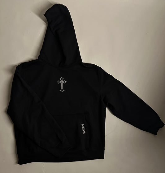 Black cross Hoodie