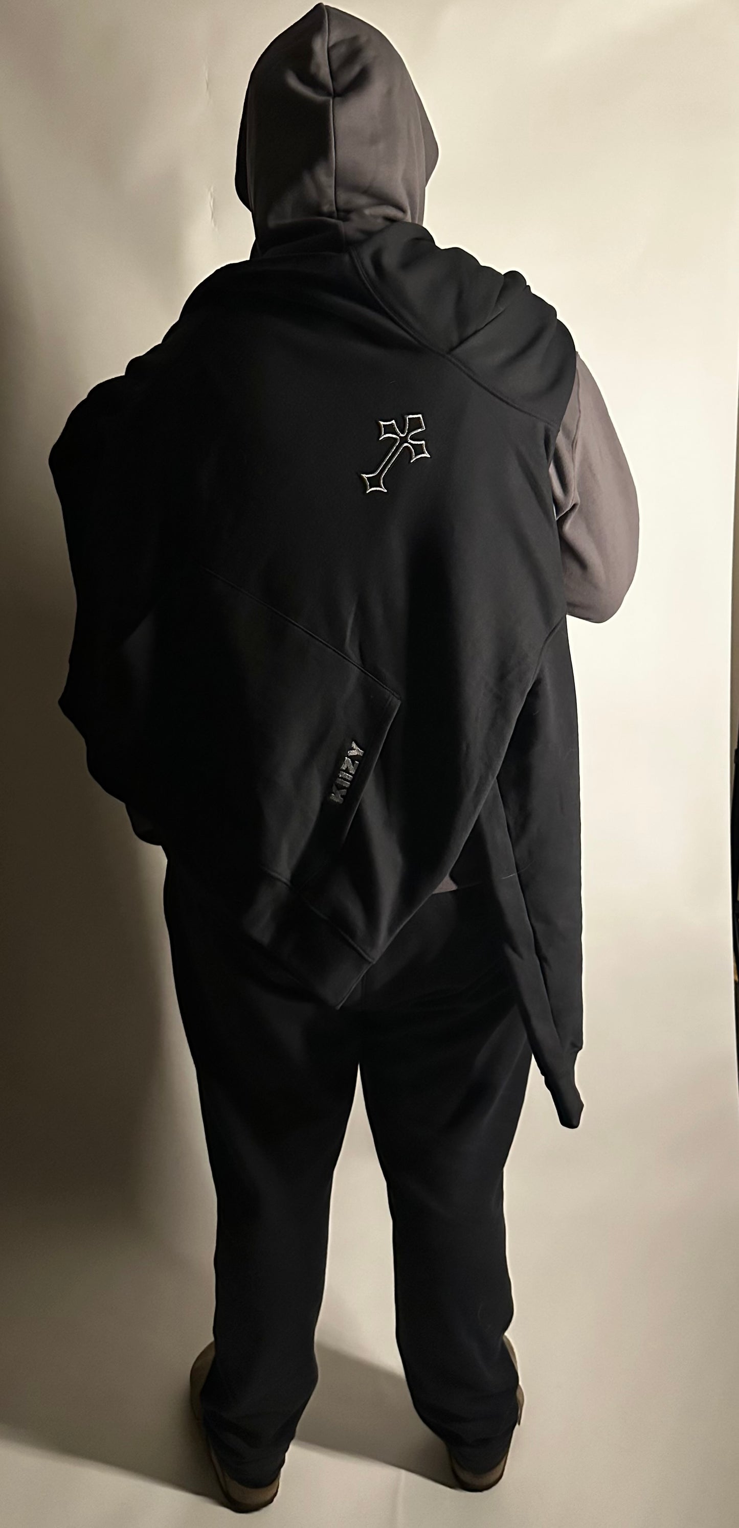 Black cross Hoodie