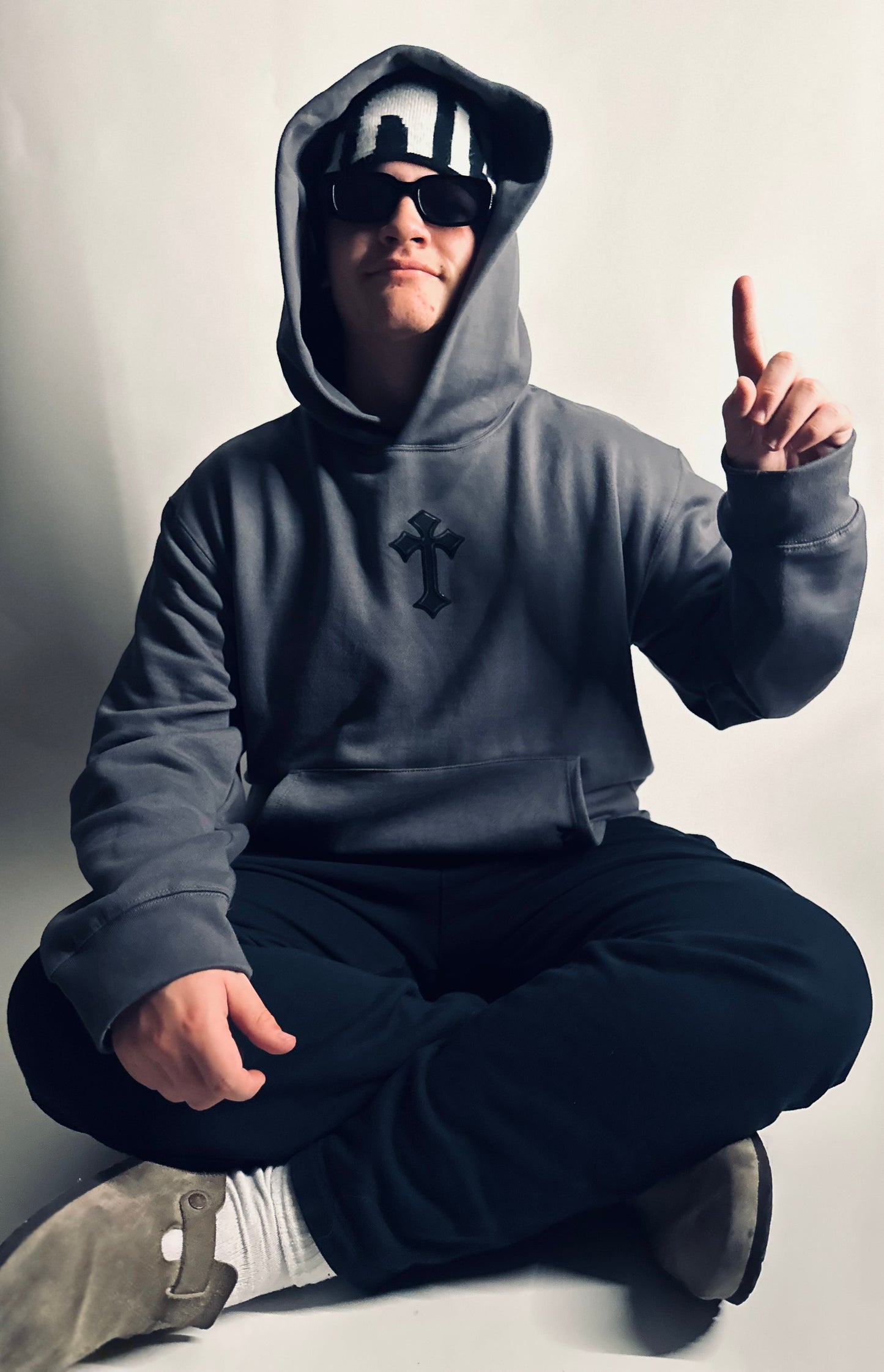 Asphalt Cross Hoodie